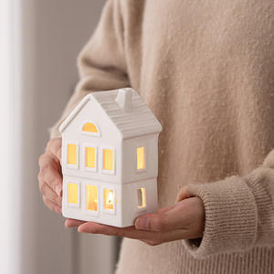 Bougeoir en céramique nordique moderne en gros, décoration d'intérieur, adapté à la Saint-Valentin, <span class=keywords><strong>porcelaine</strong></span> sans glaçure, <span class=keywords><strong>bougie</strong></span> écologique - Product Image 4