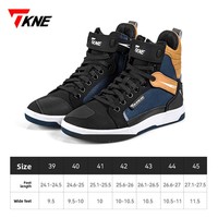 Chaussures de moto TKNE pour hommes, toutes saisons, anti-chute, respirantes, bottes de motard en coton, antidérapantes, décontractées, pour la course hors route