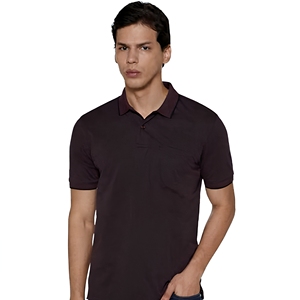 Polo en coton uni pour homme, manches courtes, décontracté, anti-plis, avec poche, coupe classique - Product Image 1