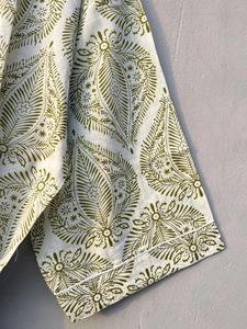 Robe longue en coton Kaftan, robe de plage, couvre-vêtement pour femmes, cadeau, robe bohème à imprimé à la main, vêtements de nuit, robe maxi, kimono, robes - Product Image 4