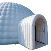 Dôme de projection gonflable double couche quatre saisons de qualité commerciale en tissu PVC, 100m, portable, étanche, pour planétarium