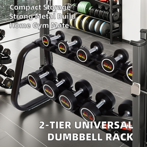 <span class=keywords><strong>Rack</strong></span> Universale Professionale a 2 Livelli per Attrezzature da Palestra HV, Robusto in Metallo, Grande Capacità, Opzione Logo Personalizzato - Product Image 6