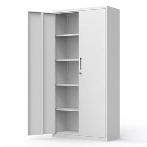 Personnel document haut 2 portes fer métallique moderne verrouillage bureau à domicile meubles acier stockage métal classeurs - Product Image 4