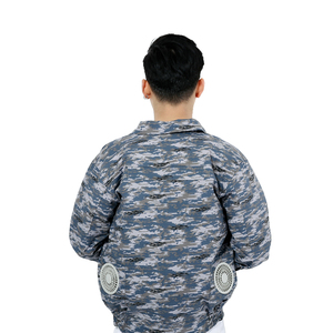 Été hommes respirant contrô<span class=keywords><strong>le</strong></span> sans fil vêtements de refroidissement Air conditionné <span class=keywords><strong>veste</strong></span> de sécurité de refroidissement - Product Image 4