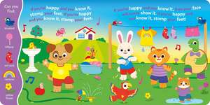 Si eres <span class=keywords><strong>feliz</strong></span> y lo sabes, libro de canciones, canta junto con la canción, libro de sonido de 6 botones, juguete de aprendizaje para niños - Product Image 6