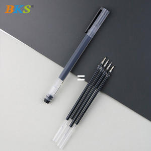 Bolígrafos de gel de oficina con logotipo personalizable, clásico, negro, azul, rojo, colores neutros, embalaje de plástico a granel, promoción al por mayor - Product Image 5