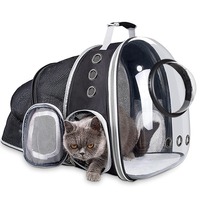 Sac à dos de transport pour chat en plastique, pliable, respirant, coupe-vent, écologique, avec fermeture éclair, pour voyage, vente en gros