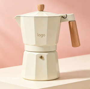 高品質で耐久性のあるコーヒーモカポット、ロゴのカスタマイズ可能、アルミ製クラシックイタリアンモカポット - Product Image 2