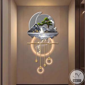 Peinture décorative pour couloir d'entrée, nouveau style chinois, nature morte à <span class=keywords><strong>neuf</strong></span> poissons - Product Image 2