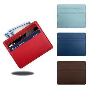 Nouveau porte-cartes en cuir véritable personnalisé avec logo promotionnel, portable, multi-emplacements, adapté aux voyages en plein air - Product Image 2