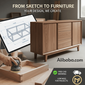 Buffet rustique de luxe à 2 portes et 3 tiroirs en bois massif de style antique sculpté bohème vintage pour salle à manger salon - Product Image 6