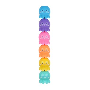 <b>Mini</b> 5-Color Octopus Highlighter with Oblique Brush Tip Cute School Creative Gift Set for Kids - Product Image 2