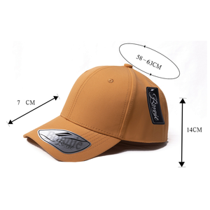 Cappello Bonnie Curved Eyebrow Plain 58-63 cm in cotone a 6 strati con stampa a trasferimento termico per tutte le stagioni - Product Image 1