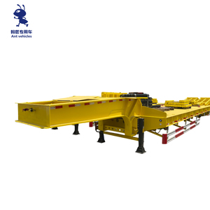 <span class=keywords><strong>2</strong></span> <span class=keywords><strong>Essieux</strong></span> 60 Hydraulique Extensible Col de cygne Drop Deck Flat Low Bed Loader Platform Semi-Trailer Ant Truck's Lowboy - Product Image 5