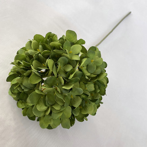 LO-591 Vente en gros de fleurs artificielles de style forêt, série de tiges de fleurs vertes, variétés mixtes, ton vert, pour mariage et décoration intérieure - Product Image 4