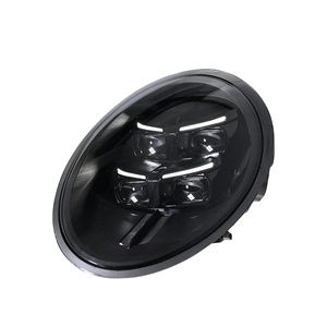 ชุดไฟหน้าสำหรับรถยนต์ปี 13-18 แบบดัดแปลงใหม่ พร้อมเลนส์ไฟวิ่งกลางวัน LED 12V เพิ่มความสว่างให้การมองเห็นเพื่อความปลอดภัยยิ่งขึ้น - Product Image 1