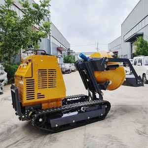 Hormigonera portátil de gran capacidad para todo terreno, 400L, hormigonera sobre orugas de carga automática - Product Image 5