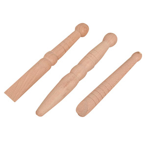 Bâton d'acupression en bois massif pour massage des pieds, ensemble de bâtons de massage des pieds, masseur universel à bâton d'acupression pour tout le corps. - Product Image 4