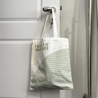 Sac de shopping en coton réutilisable de grande capacité, couleur unie, écologique, sac fourre-tout en toile avec logo imprimé personnalisé