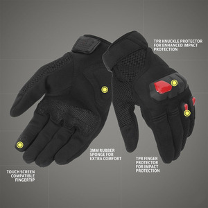 Guantes de Motocicleta de Cuero de Primera Calidad, Material Duradero, Personalizados, Color Personalizado, Dedos Completos - Product Image 6