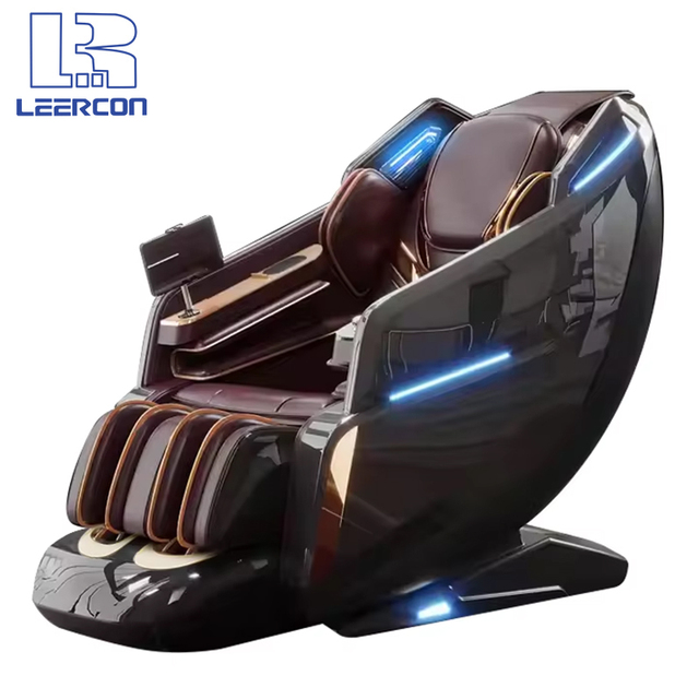 LEERCON Space Capsule Robot Massage Chair Zero Gravity Full Body Shiatsu Thai Stretch Electric Heating Air Pressure Dual Core