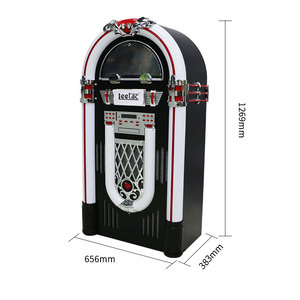 Tourne-disque vinyle avec lumières colorées, radio FM et musique, machine à jukebox Wurlitzer, lecteur de jukebox - Product Image 3