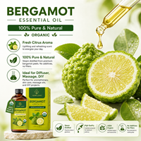 OEM/ODM 100% Minyak Esensial Bergamot Alami Murni untuk Pembuatan Sabun Lilin Parfum Perawatan Kulit Aromaterapi Penggunaan Rumah Tangga