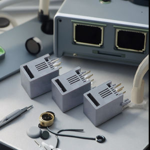 الشركة المصنعة حار بيع JISJACK 55 سلسلة رمادي فاتح رمادي عميق 4 دبوس RJ11 4p4c محول الهاتف موصل جاك نقل البيانات - Product Image 2