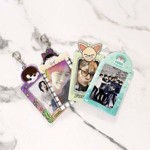 Hot Sales Personalized Bank Holder Plastic Acrylic Cute PVC with Keychain for Kpop Style BK Photo Card Holders - Product Image 3