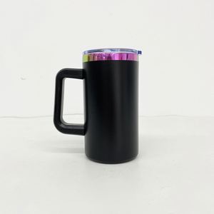 20 Pack Custom logo <b>Mirror</b> rainbow Plated 20oz Coffee Beer Mugs with Removable <b>Plastic</b> Handle for Laser Engraving - Product Image 2