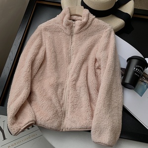2023 nueva llegada de moda Unisex chaqueta de lana a prueba de viento personalizada invierno suave cálido bordado Logo peso pesado hombres Sudadera con capucha abrigo - Product Image 5