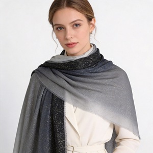 Women's Long <b>Chiffon</b> <b>Scarf</b> With Glitter Dot Print Lightweight Spring Summer Accessory For Daily Wear - Product Image 5