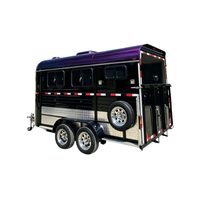 Remorque de transport en aluminium pour 3 chariots, norme australienne, pour chevaux