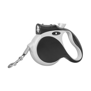 KingHon Vente en gros, laisse rétractable pour chien et chat en nylon extensible de 5 m, mini-laisse rétractable en ABS, mousqueton réfléchissant avec lumière LED - Product Image 3