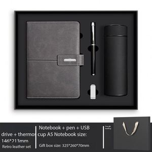 Coffret Cadeau de Luxe IStapromo pour Entreprises : Carnet A5 en Cuir PU, Stylo, Mug Isotherme et Clé USB - Product Image 3