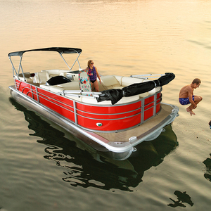 Venta al por Mayor de Embarcaciones Pontón Deportivas de Alta Gama para 10 Pasajeros, Modelo EPT-12, de Aluminio Soldado, 115HP, de la Mejor Calidad - Product Image 2