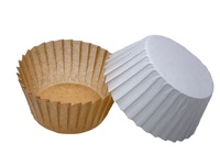 Plateau en papier déshuilé pour gâteau basque coloré en bois Spécifications multiples Gobelet en papier Gâteau 4 pouces 50pcs Plateau en papier basquette