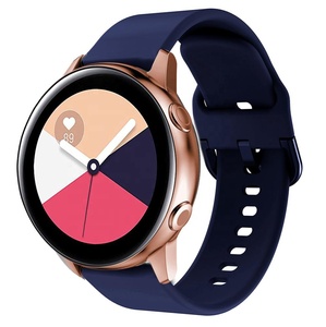Correa de silicona para Samsung Galaxy Watch7 6/5/5 Pro/4/Classic/Active <span class=keywords><strong>2</strong></span>/Gear S3 20mm 22mm Pulsera deportiva para Huawei GT <span class=keywords><strong>2</strong></span>/e/<span class=keywords><strong>3</strong></span>/4 Pro - Product Image 2