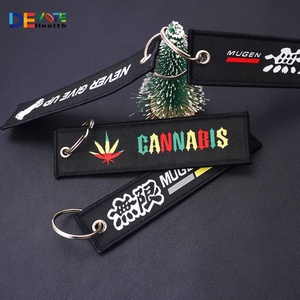 Llavero bordado personalizado de fábrica, estilo Jet Tag, venta al por mayor, OEM bienvenido - Product Image 1