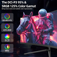 Monitor para Juegos de PC de 34 Pulgadas, Pantalla LED Curva de 165Hz, Pantalla HD para Computadora de Escritorio, Venta al Por Mayor de Fábrica