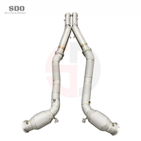 Tubo de Escape de Alto Rendimiento SD con Catalizador para Mercedes-Benz G63 AMG W464 W463A 4.0T 2019-2023, Colector con 100/200/300 Celdas