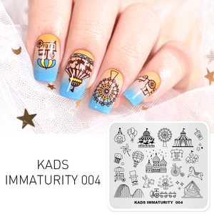 แผ่นปั๊มลายเล็บสแตนเลสทรงสี่เหลี่ยมผืนผ้า ลาย 30 แบบ สำหรับตกแต่งเล็บ - Product Image 6