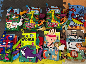 Libro De Tela De Cola Early Montessori Toys Toddler Soft Baby Cloth Book Set Activity Touch Feel Baby Crinkle Tail Book Fabric - Product Image 6