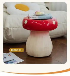 2024 Nouveauté Créative : Tabouret Champignon en Fibre de Verre pour Décoration de Magasin, Centre Commercial, Ornements et Accessoires Artistiques de Photographie - Product Image 3