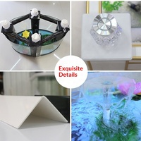 Aquarium en verre ovale écologique, bol à poissons créatif pour poissons rouges, grandes et moyennes tailles, de 1 mètre à 12 mètres, pour bureau/salon