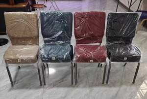 Sillas Acolchadas de Tela para Conferencias, Teatros y Capacitaciones, Silla de Iglesia con Sistema de Enclavamiento, Venta al Por Mayor - Product Image 6