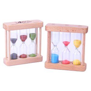 Đồng Hồ Hẹn Giờ Trà Đồng Hồ Cát Khung Gỗ 3 4 5 Phút Đồng Hồ Cát Bộ Ba <span class=keywords><strong>Mini</strong></span> Reloj De Arena Hiện Đại Để Trang Trí Bàn Làm Việc Tại Nhà Văn Phòng - Product Image 6