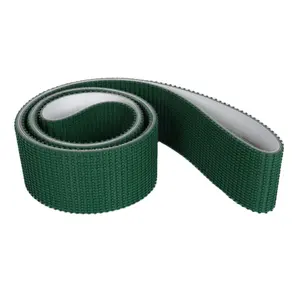 Nastro trasportatore in PVC verde resistente all'usura con motivo a erba in pvc per uso industriale