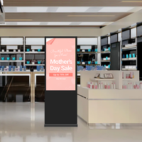 Kiosque numérique tactile Android ultra-fin de 43 pouces pour affichage publicitaire en intérieur, lecteur publicitaire OEM pour les centres commerciaux