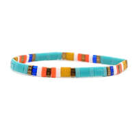 Gelang Boho Surfing Pulsera Musim Panas Pantai Miyuki Tila, Perhiasan Gelang Manik-manik Kaca Warna-warni untuk Wanita, Hadiah